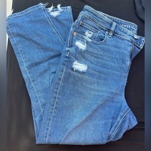 American Eagle Distressed Mom Jeans